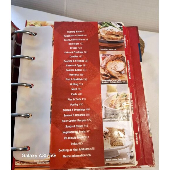 Better Homes & Gardens New Cook Book 14th Edition Hardcover Red Plaid - Picture 2 of 7